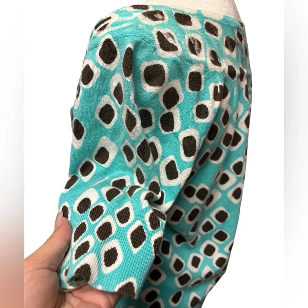 Charlotte Tarantola abstract dotted cardigan